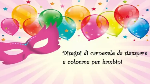 Disegni di carnevale da colorare