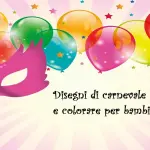 Disegni di carnevale da colorare