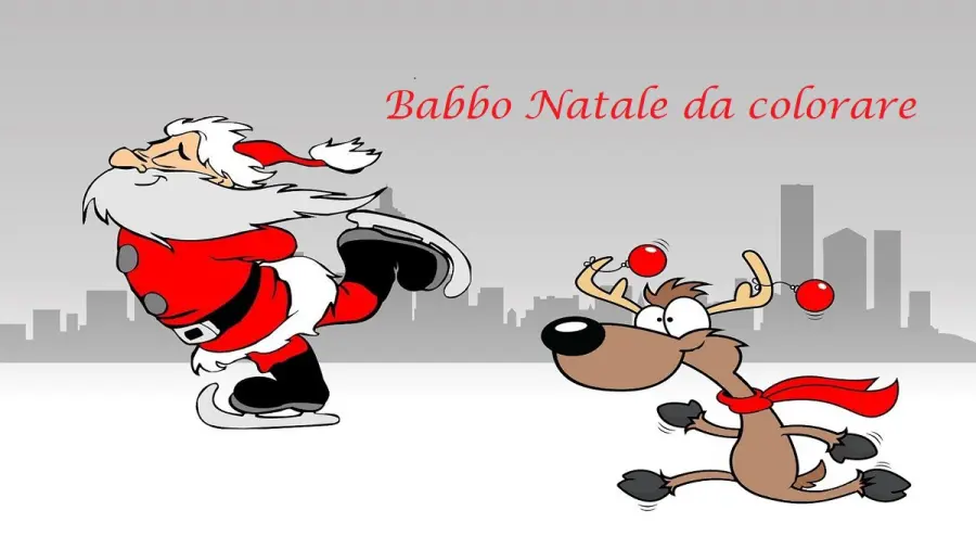 Babbo Natale da Colorare