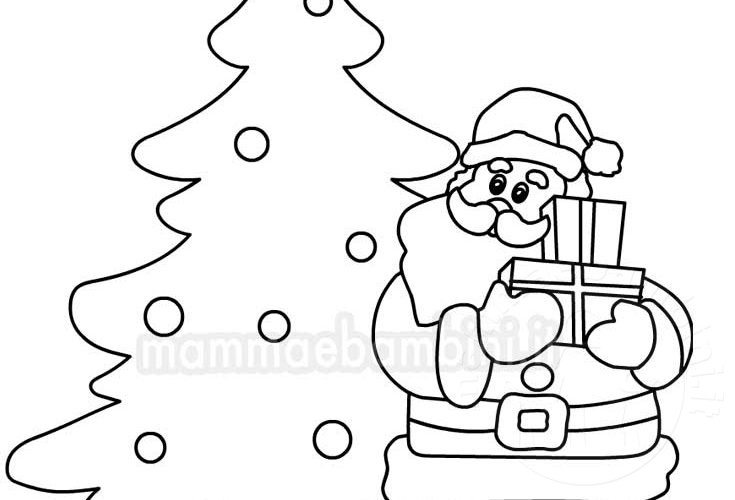 Disegni Babbo Natale Da Colorare