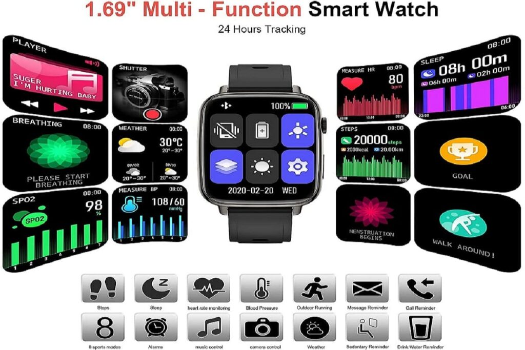 Uhoofit smartwatch orologio di classe dalle mille funzioni